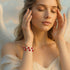 Raspberry x Ivory Pearl | .925 Sterling Silver | Berry Bracelet